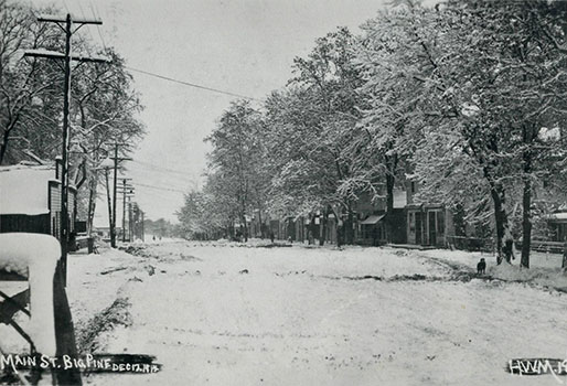 big pine snow